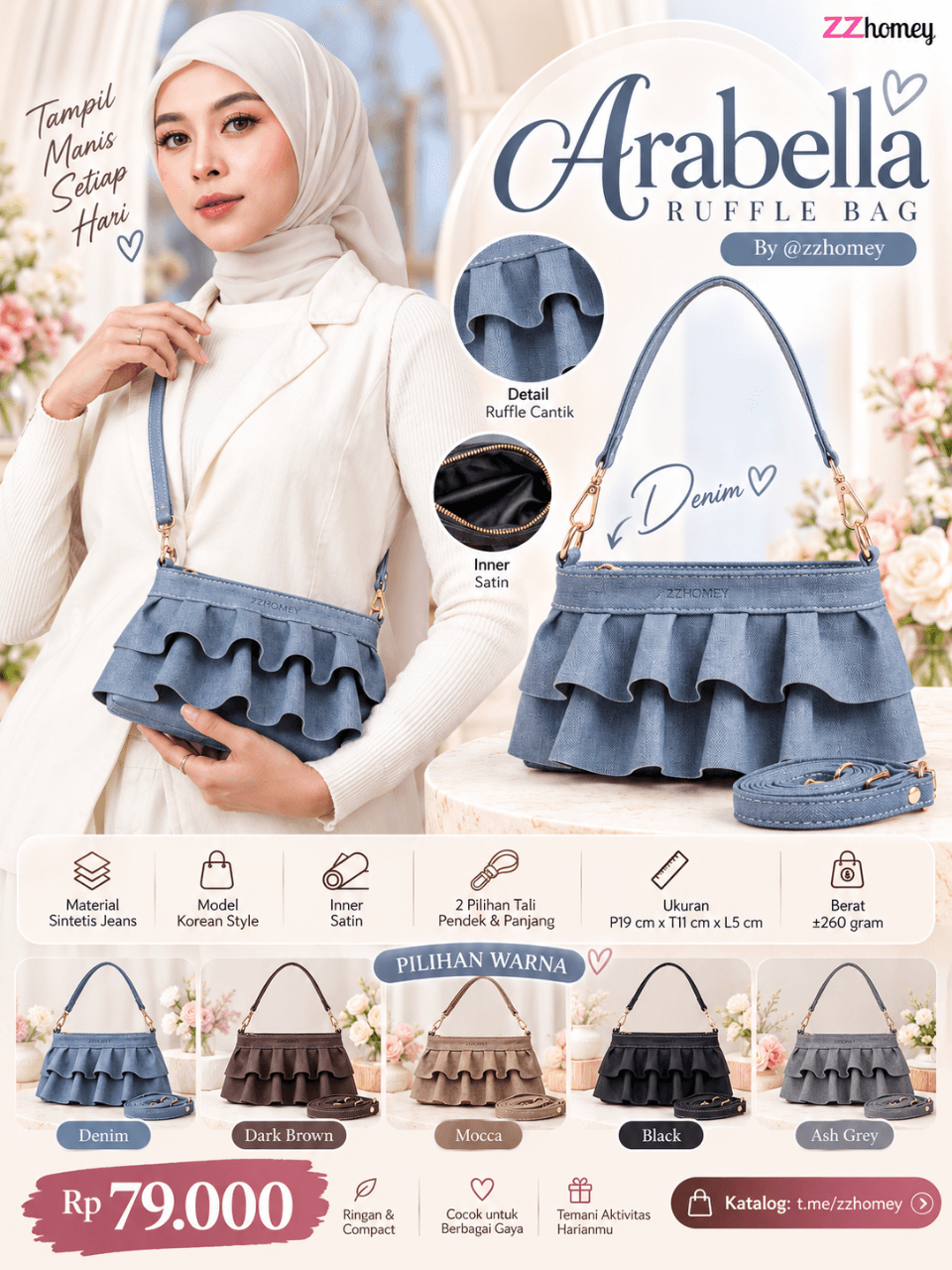 ARABELLA RUFFLE BAG